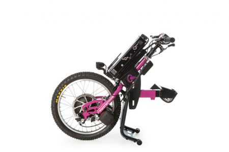 silla de ruedas handbike eléctrico batec edición especial purple