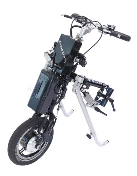 silla de ruedas handbike eléctrico pequeño lomo litio micro